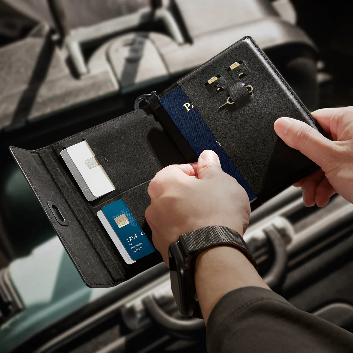 RFID Travel Wallet - Passport Holder & Travel Organizer