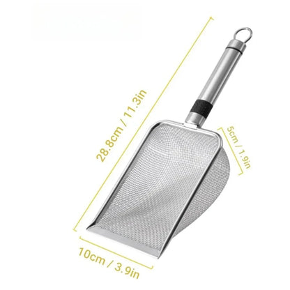 Premium Stainless Steel Cat Litter Scoop – Durable, Ergonomic Design, Rust-Resistant, Effortless Waste Removal
