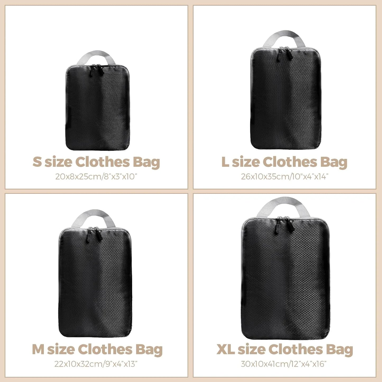 Compression Packing Cubes for Travel Organizers Bag Travel Packing Organizers Luggage Cubes for Packing Ultralight Expandable