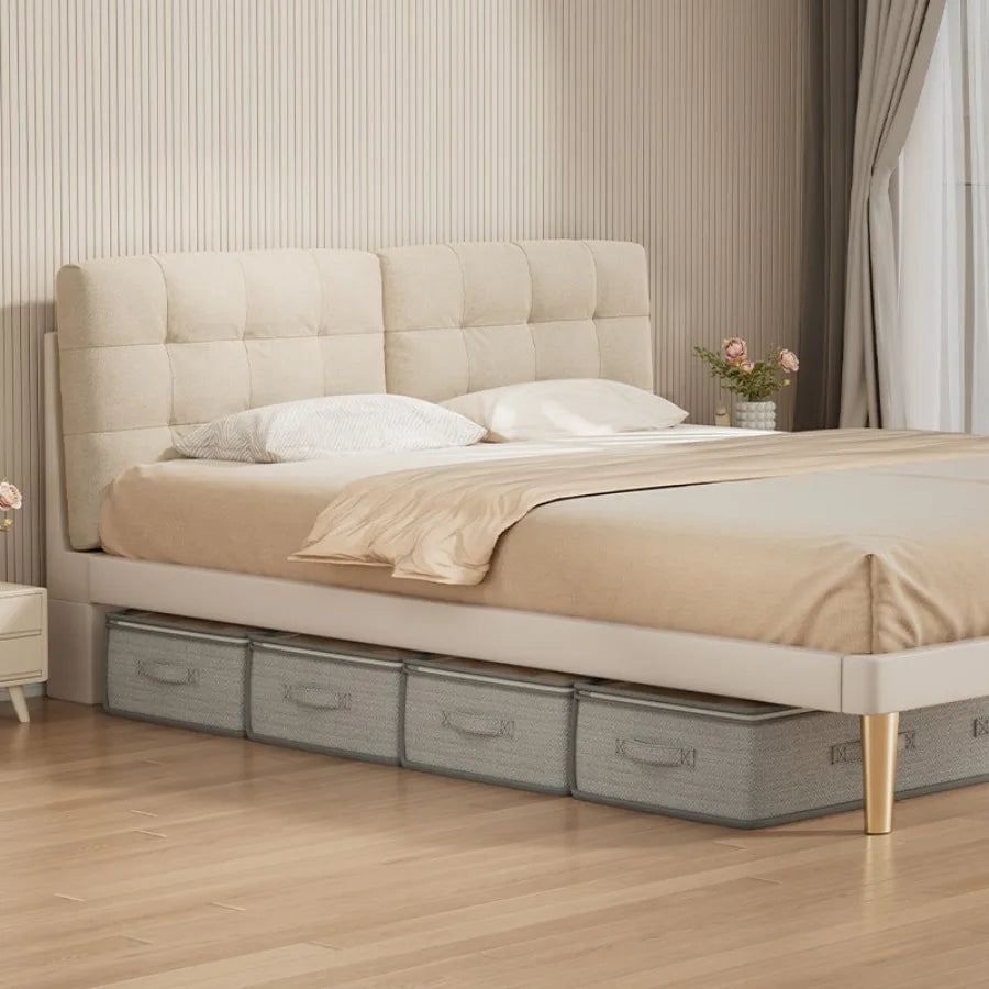 Rectangular Under-Bed Storage Containers - Versatile Organizer Bins for Sweaters and Linens, Foldable Design