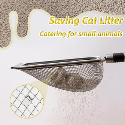 Premium Stainless Steel Cat Litter Scoop – Durable, Ergonomic Design, Rust-Resistant, Effortless Waste Removal