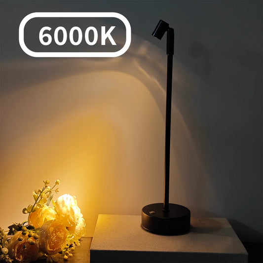LED Charging Atmosphere Light Touch Dimming Minimalist Desk Lights Vintage Decor Lights Lamp for Hotel Bedroom Bedside